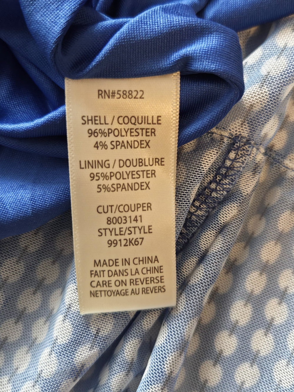 Max Studio Blue V-Neck Tiered Maxi Dress with Ditsy Print - Picture 7 of 7